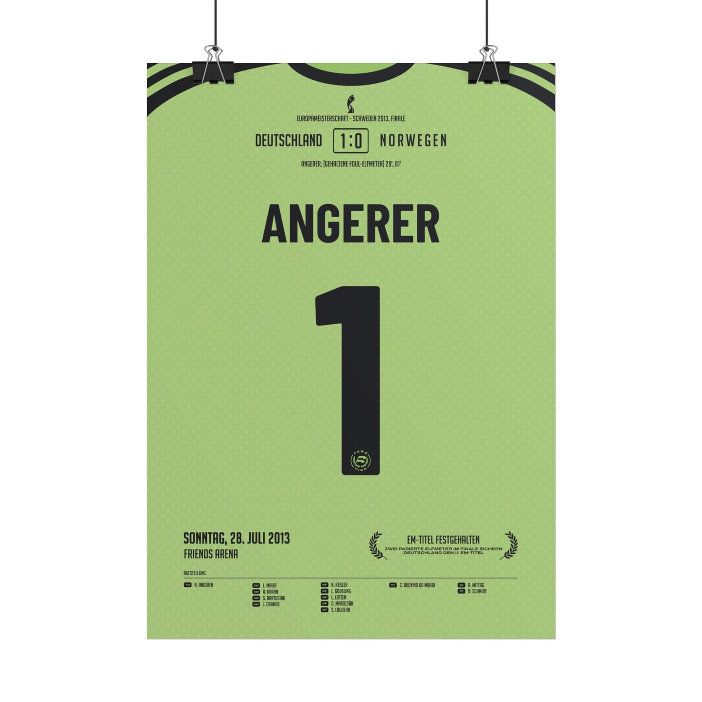 Nadine Angerer | 1 • "EM-Titel festgehalten" • 28.07.2013