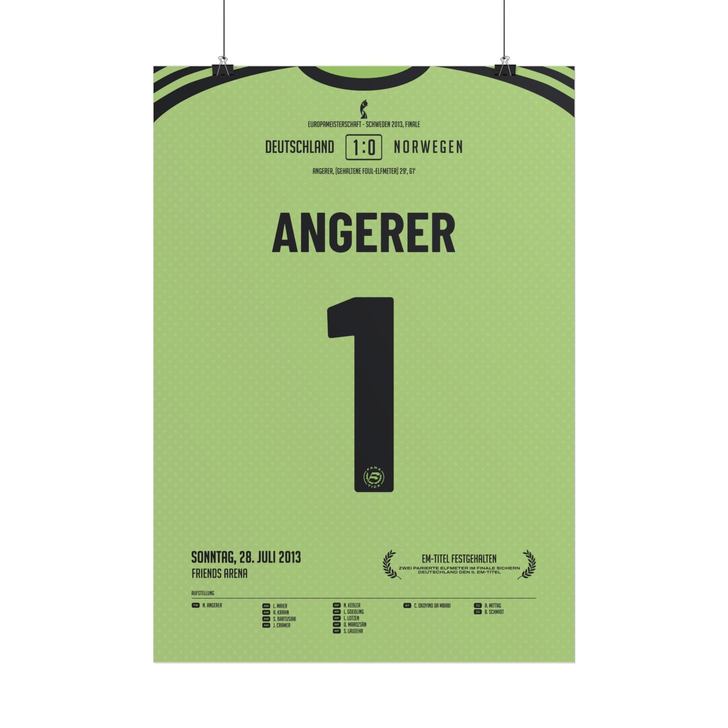 Nadine Angerer | 1 • "EM-Titel festgehalten" • 28.07.2013