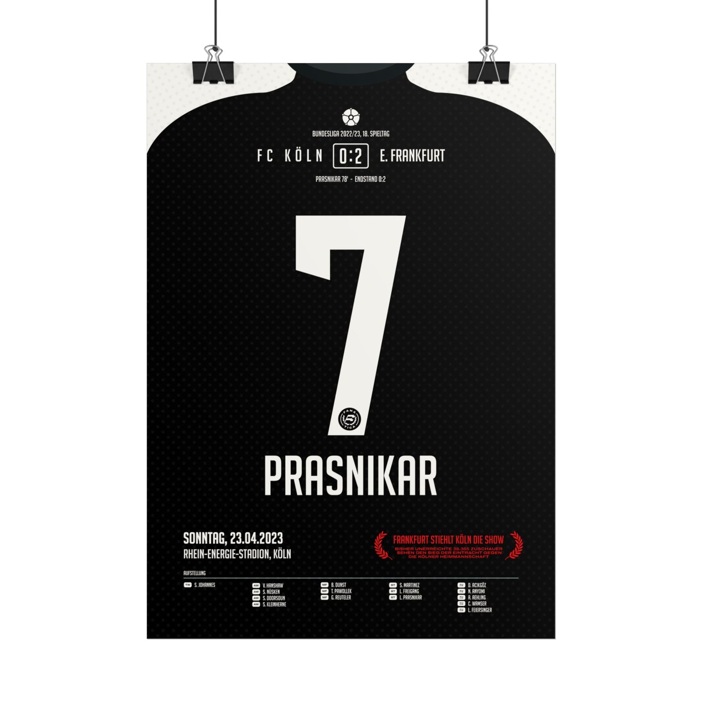 Lara Prasnikar  | 7 • "Frankfurt stiehlt Köln die Show" • 23.04.2023