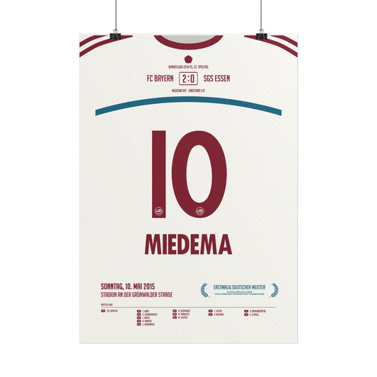 Vivianne Miedema | 10 • "Erstmalig Deutscher Meister" • 10.05.2015