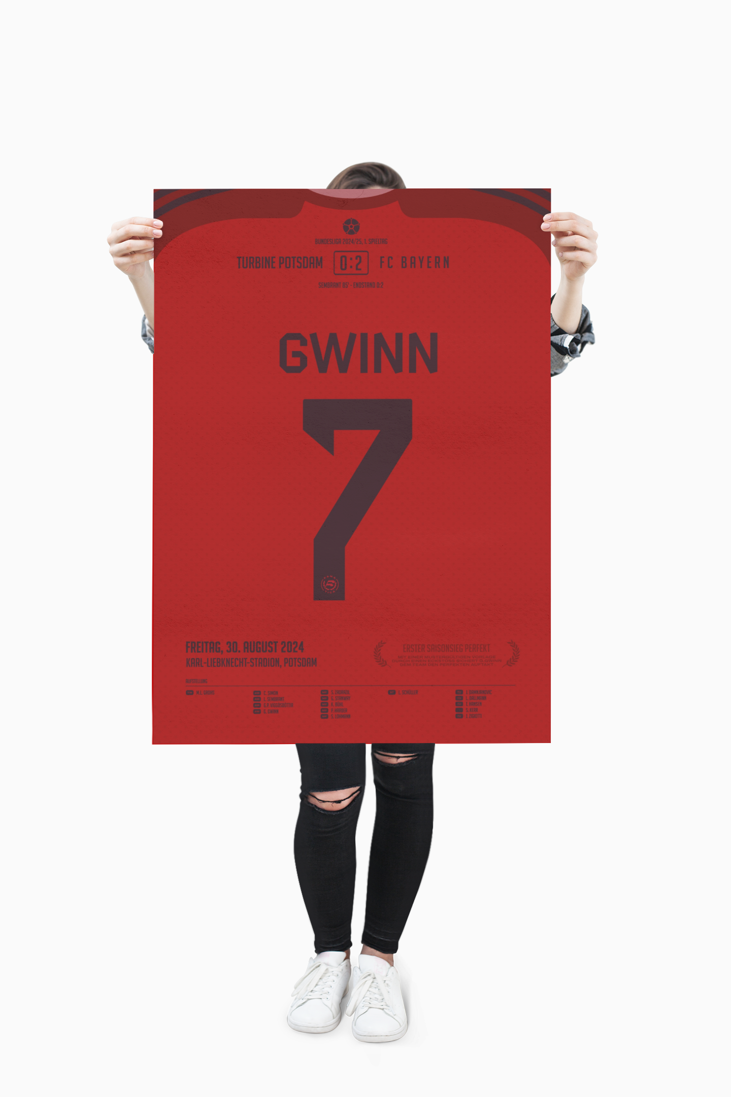 Giulia Gwinn Poster Frauenfussball Beispiel