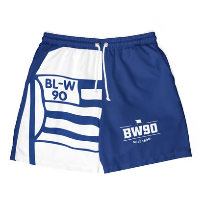 Badehose • Blau-Weiss