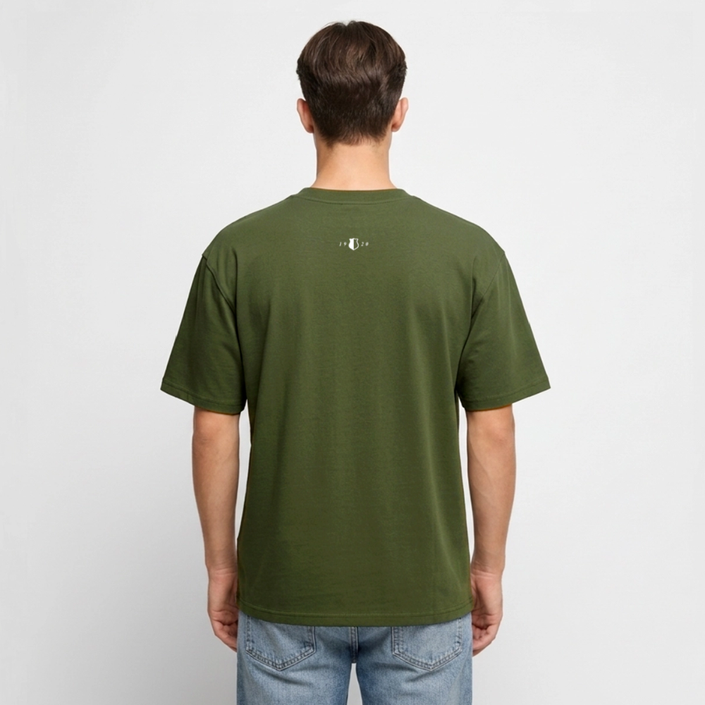 Unisex Premium Oversized Bio T-Shirt • "Dotsch" - Khaki