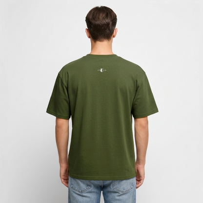 Unisex Premium Oversized Bio T-Shirt • "Dotsch" - Khaki