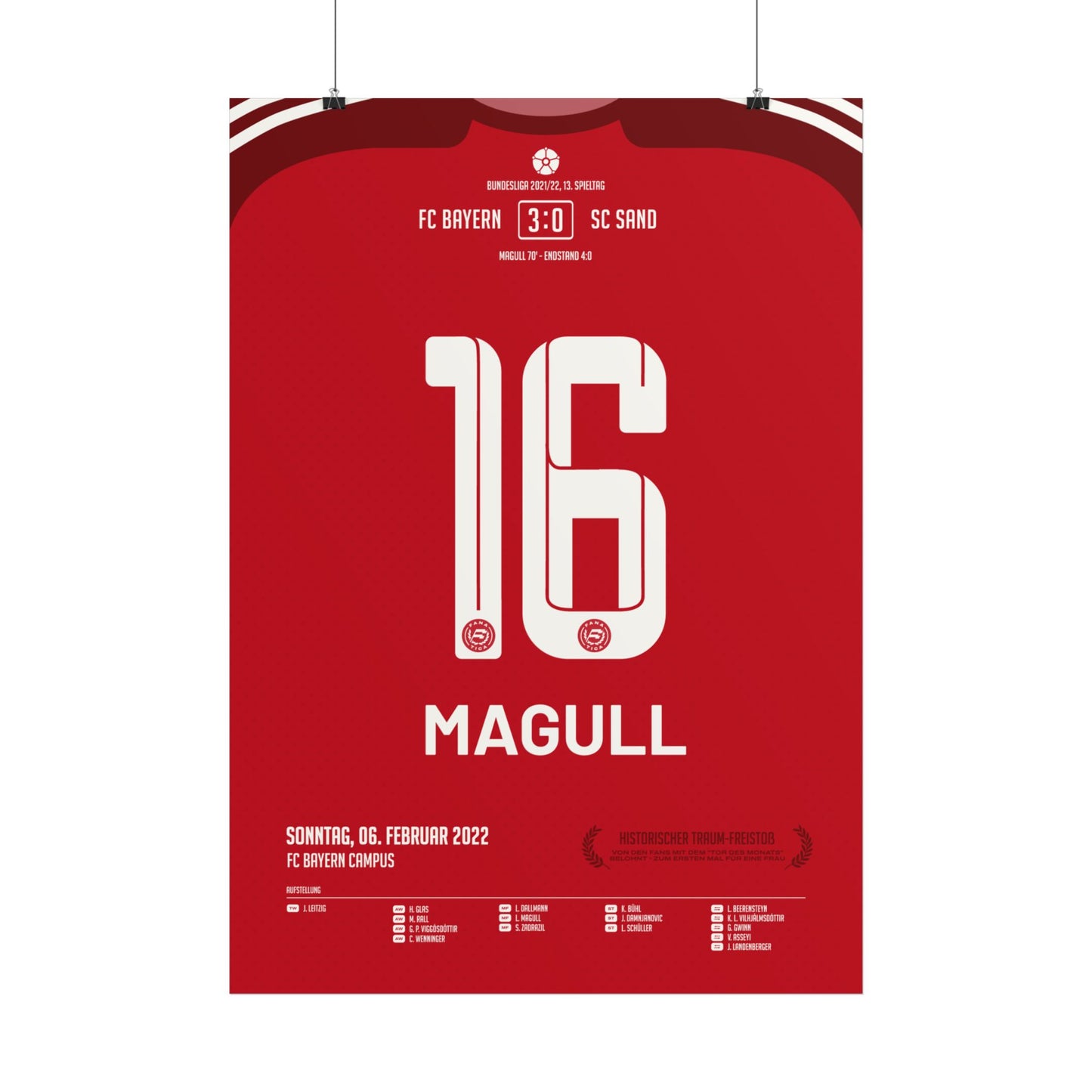 Lina Magull | 16 • "Historischer Traum-Freistoß" • 06.02.2022