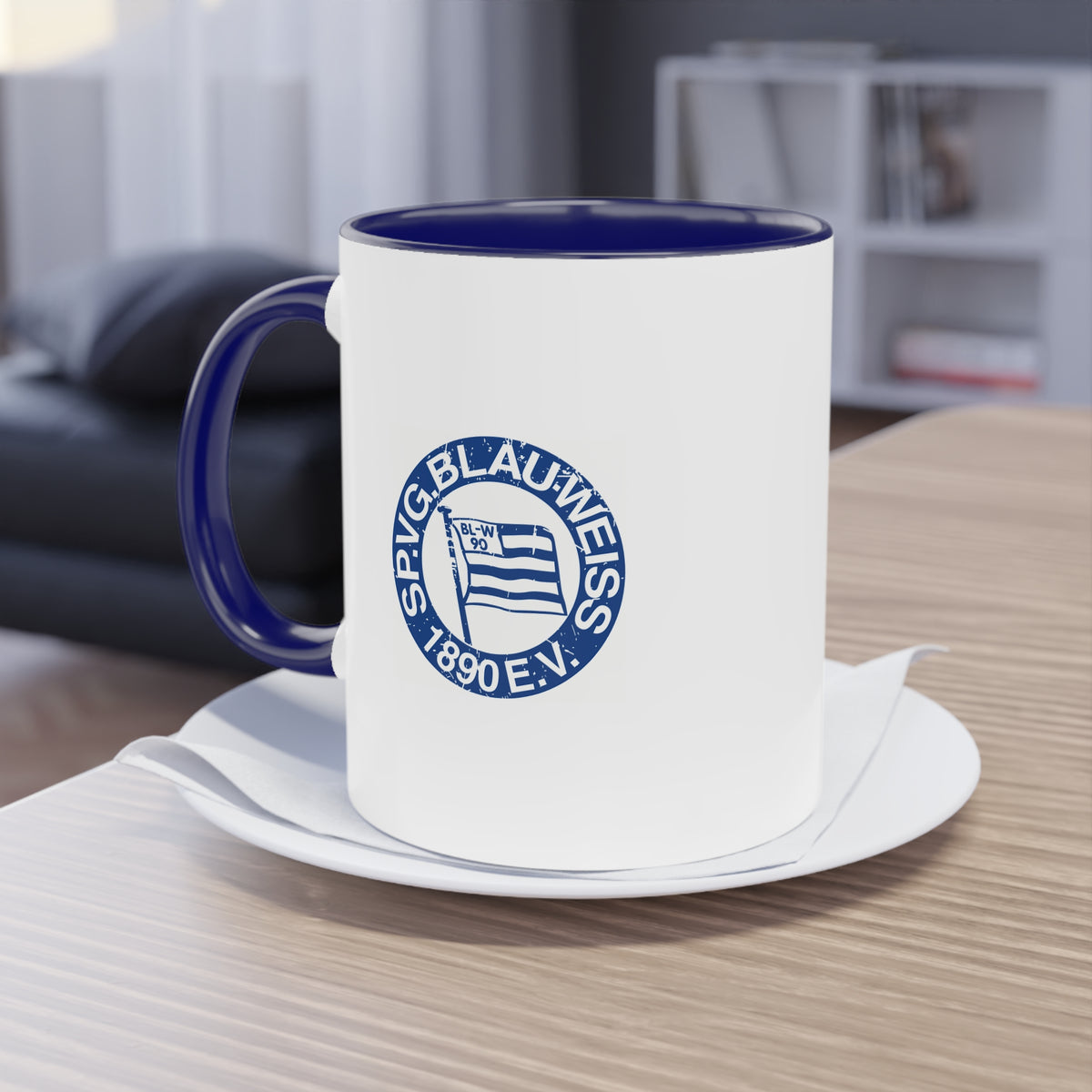 Tasse Blau-Weiss •